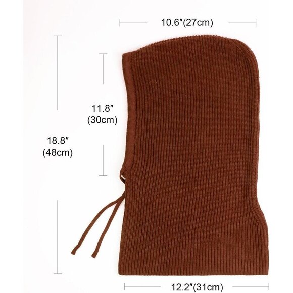 Unisex Caramel Beanie Skull Cap with Drawstring Warm Winter Hats for Outdoor main image 6